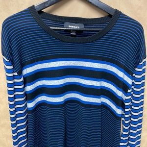 Diesel sweater.  Black, Black and Grey.